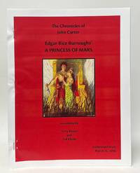 The Chronicles of John Carter: Edgar Rice Burroughs' A Princess of Mars Screenplay 3rd Revised Draft March 12, 1990