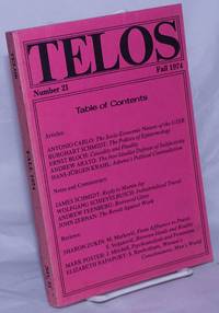 image of Telos No. 21, Fall, 1974