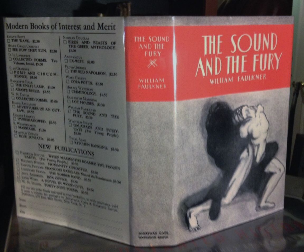 THE SOUND AND THE FURY by FAULKNER, William | | 1929 | Jonathan Cape