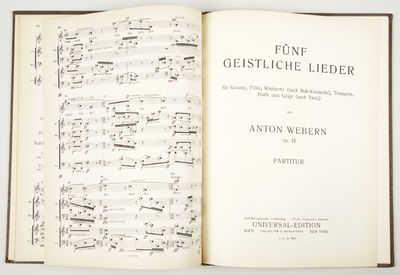 Bound collection of works for voice