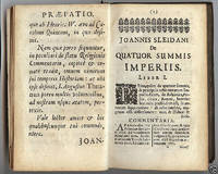 Joan. Sleidani De Quatuor Monarchiis Libri Tres. Cum Notis H. Meibomi & G. Horni. Editio prioribus correctior & emendatior. 1686