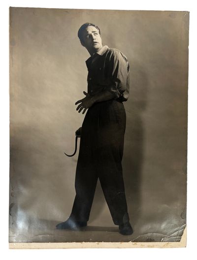 American Film History Marlon Brando in On the Waterfront Oversize Portrait Photograph 1954