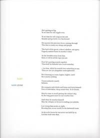 BABY. (Broadside.) by Mark Levine - Signed First Edition - from Jett W. Whitehead Rare Books (ABAA) (SKU: 6132)