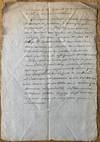Unsigned, Intriguing, and Possibly Secret, Manuscript Note Concerning the Treaty of Paris 1782-1783