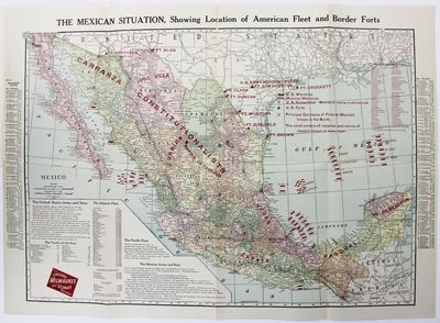 The Mexican Situation, Showing Location of American Fleet and Border Forts