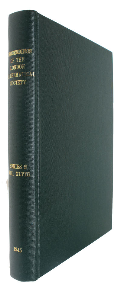 A Method for the Calculation of the Zeta-Function. [Received 7 March, 1939. - Read 16 March, 1939]. [In: Proceedings of the London Mathematical Society. Second Series. Volume 48]. - [TURING'S FIRST WORK ON THE ZETA-FUNCTION] (photo 2)
