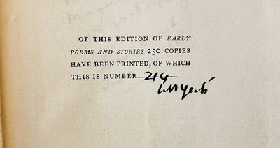 EARLY POEMS AND STORIES