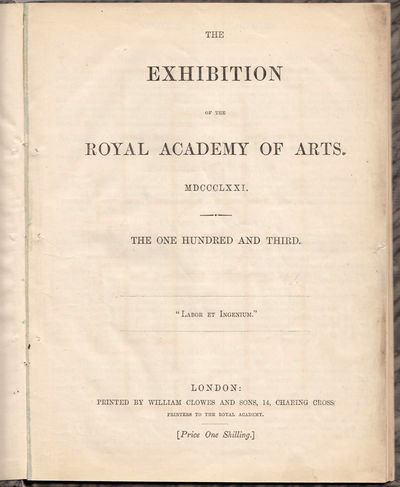 The Exhibition of the Royal Academy of Arts.…