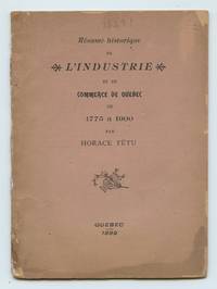 cover of Résumé historique de l'industrie et du commerce de Quebec de 1775 a 1900