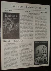 image of Fantasy Newsletter August 1979 Vol. 2 No. 8