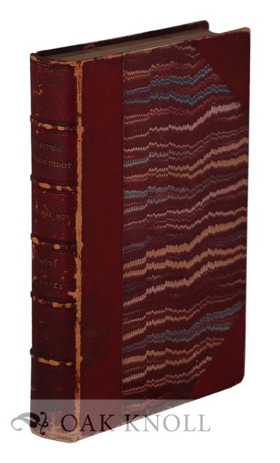 CATALOGUE DES DESSINS ET ESTAMPES COMPOSANT LA COLLECTION DE M. AMBROISE FIRMIN-DIDOT, DE L'ACADÉMIE DES INSCRIPTIONS ET BELLE-LETTRES