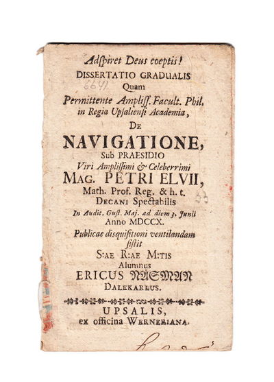 De navigatione. Diss.