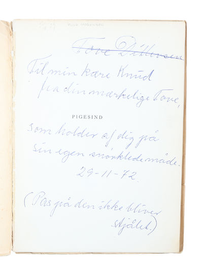 Pigesind. - [PRESENTATION-COPY OF DITLEVSEN'S…