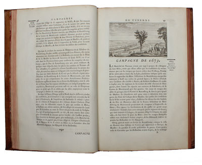 Histoire des quatre dernieres Campagnes du Marechal de Turenne. En 1672,1673,1674 & 1675. Enrichie de Cartes et de Plans Topographiques... Only Textvolume. (photo 7)