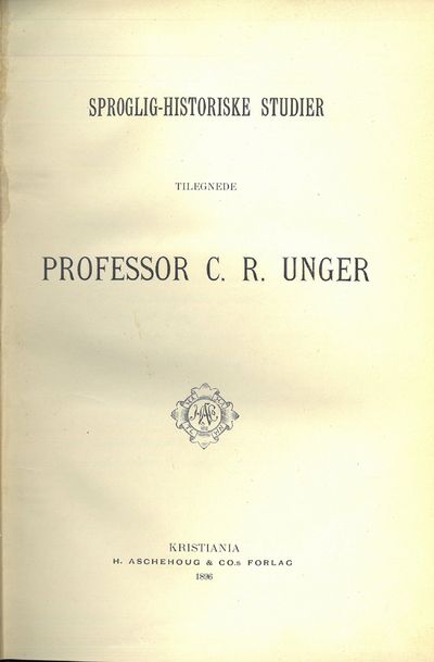 Sproglig-historiske studier.
