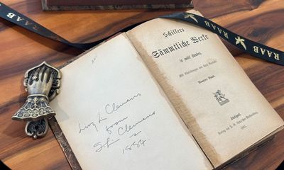 A Volume from the Complete Works of Friedrich Schiller, Inscribed by Mark Twain to His Wife, Olivia