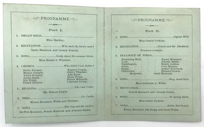 Bird Concert Program; (photo 1)