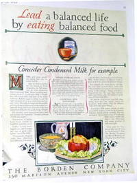 Vintage Advertisement: Borden's Condensed Milk, 1927 - Used Books