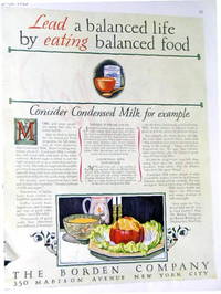 Vintage Advertisement: Borden&#39;s Condensed Milk, 1927 - 