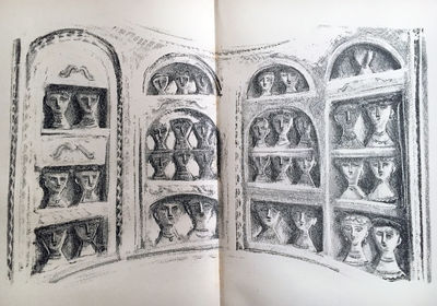 Massimo Campigli. Il Lamento del Gabelliere: 10 black and white Original Lithographs.