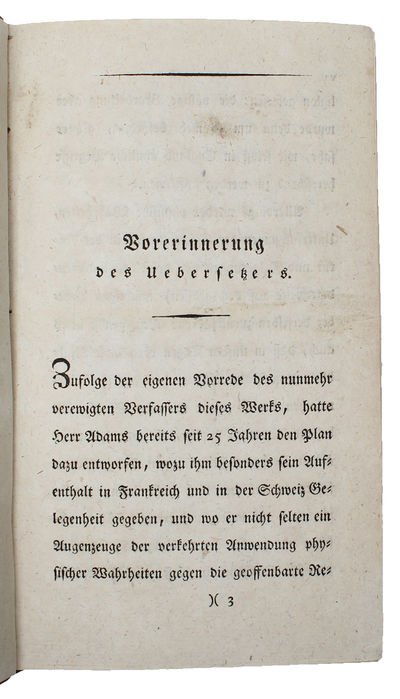 Vorlesungen über die Experimental-Physik nach ihrem gegenwärtigen Zustande. 2 vols. - [RARE FIRST GERMAN TRANSLATION] (photo 3)