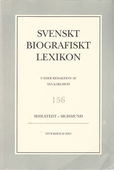 Svenskt Biografiskt Lexikon. Häfte 156 [=Band 32]…
