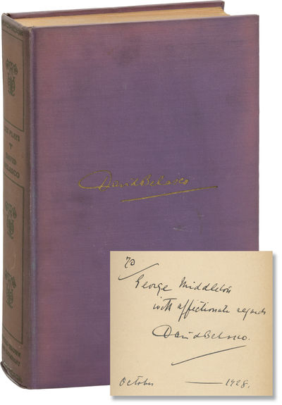 Six Plays: Madame Butterfly, Du Barry, The Darling of the Gods, Adrea, The Girl of the Golden West, The Return of Peter Grimm (First Edition, Association Copy, inscribed to George Middleton)