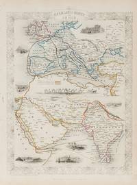 Overland Route to India - With Vignettes of London's Post Office, Gibraltar, Malta, the Mail Crossing the Desert, Suez, Aden, Bombay, and Madras.