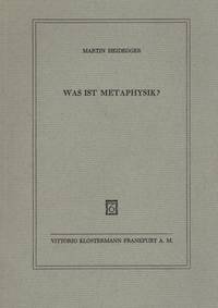 image of Was Ist Metaphysik?