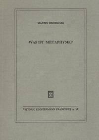 Was Ist Metaphysik?