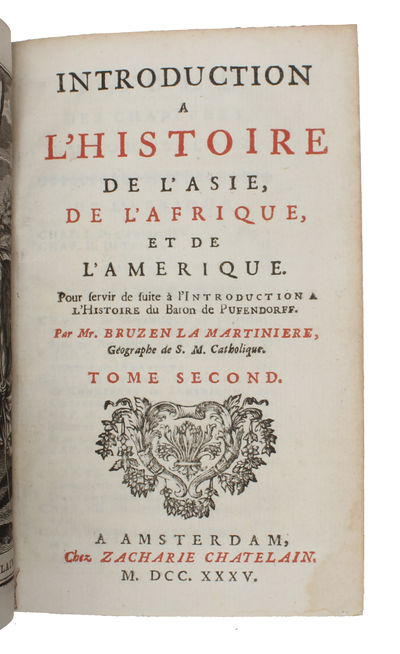 Introduction A L'Histoire De L'Asie, De L'Afrique, Et De L'Amerique (...). 2 vols. (photo 4)