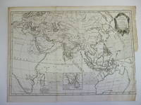 Carte Pour Servir a L'Historie Philosophique et Politique Des Esablissemens et Du Des Europeens Dans Les Deux Indies by BONNE, Rigobert
