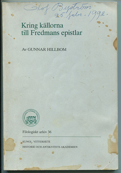 Kring källorna till Fredmans epistlar.