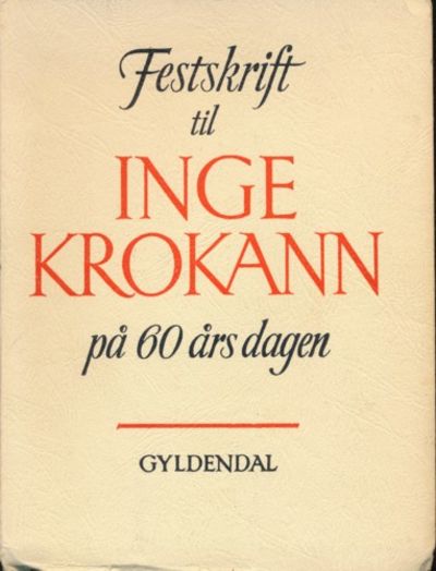 Festskrift til Inge Krokann på 60 års dagen
