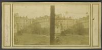 Garden Of The Luxembourg Palace, Paris.   Albumen Stereoview - 