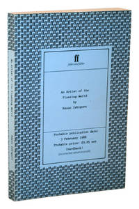 image of AN ARTIST OF THE FLOATING WORLD - UNCORRECTED PROOF COPY