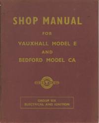 image of Shop Manual for Vauxhall Model E and Bedford Model CA
