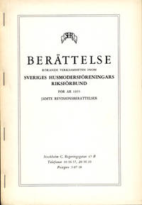 Berättelse rörande verksamheten inom Sveriges…