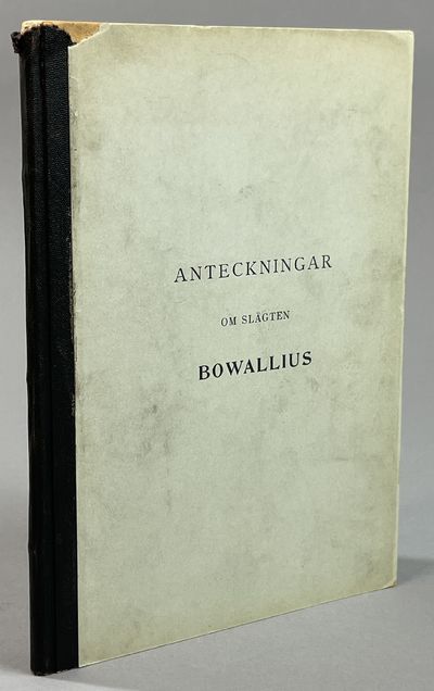 Genealogiska anteckningar om slägten Bowallius.