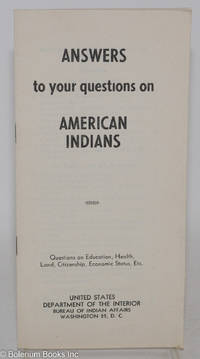 cover of Answers to your questions on American Indians