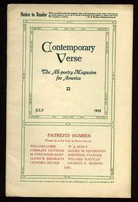 Philadelphia: Charles Wharton Stork, 1918. Softcover. Fine. Vol. VI, no. 1. Creased, else fine in st...