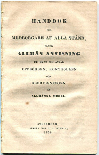 Handbok för medborgare af alla stånd, eller…
