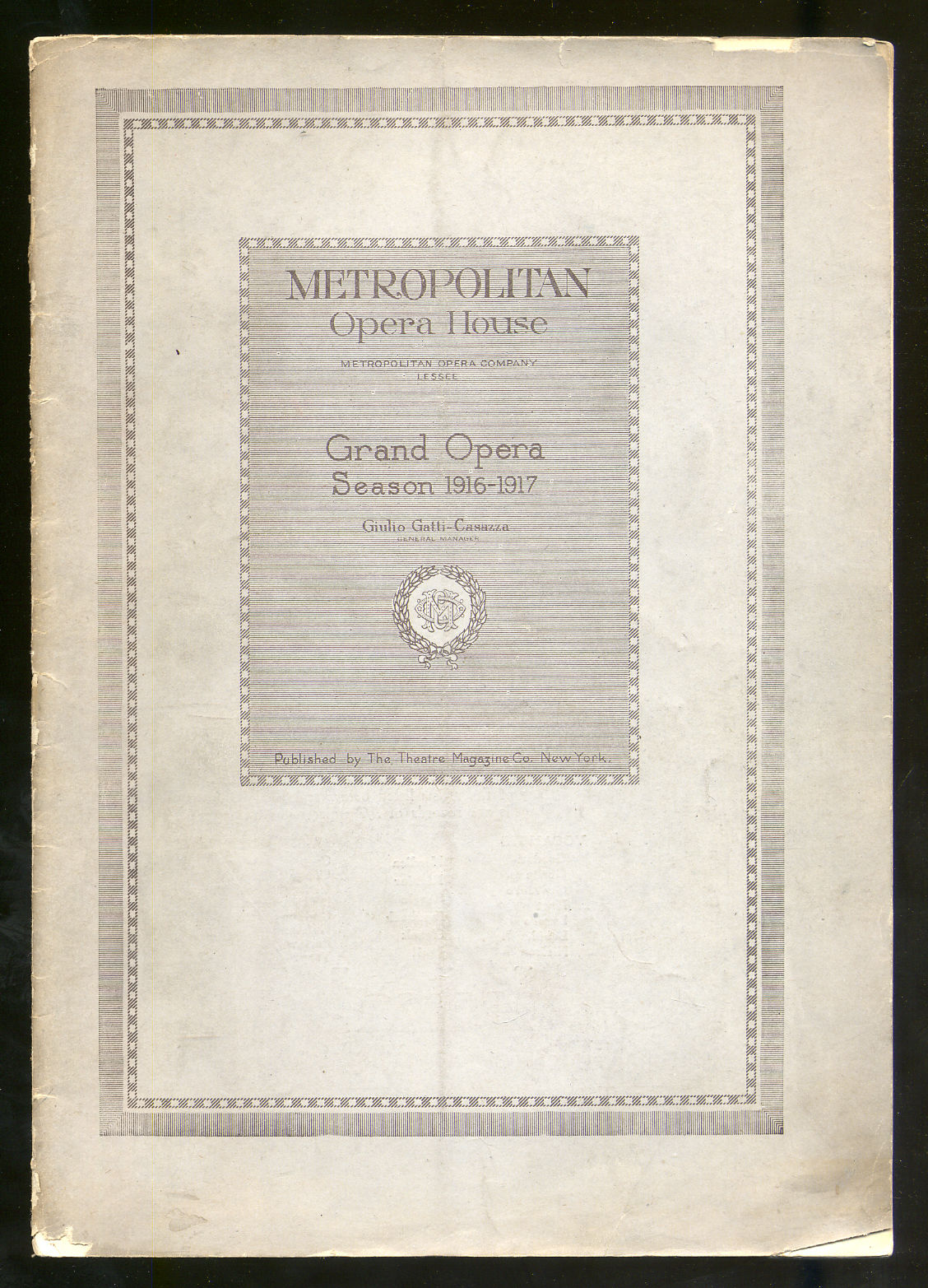 Program for The Canterbury Pilgrims For The First