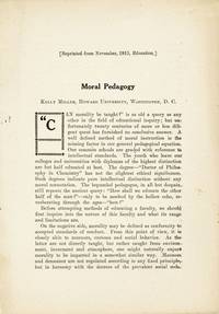 Moral Pedagogy. Reprinted from "Education," November, 1913