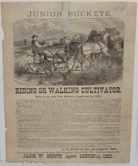 Junior Buckeye. Riding or Walking Cultivator...P.P. Mast & Co., Springfield, Ohio, Manufacturers...