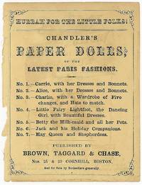 Advertisement for Chandler's Paper Dolls, or the Latest Paris Fashions