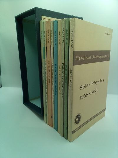 SIGNIFICANT ACHIEVEMENTS IN THE SPACE SCIENCES, 1958-1964: SOLAR PHYSICS, 1958-1964; PLANETOLOGY, 1958-1964; PLANETARY ATHMOSPHERE, 1958-1964; PARTICLES AND FIELDS, 1958-1964; SATELLITE METEOROLOGY, 1958-1964; IONOSPHERES AND RADIO PHYSICS, 1958-1964; SATELLITE GEODESY, 1958-1964; SPACE COMMUNICATIONS AND NAVIGATION, 1958-1964; SPACE ASTRONOMY, 1958-1964 [NINE VOLUMES]