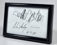 Original autograf med tegning.