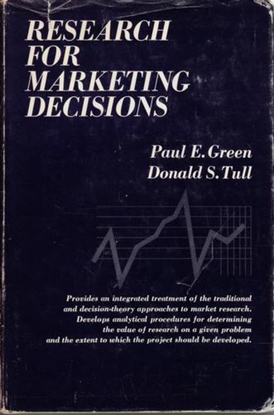 Research for Marketing Decisions.