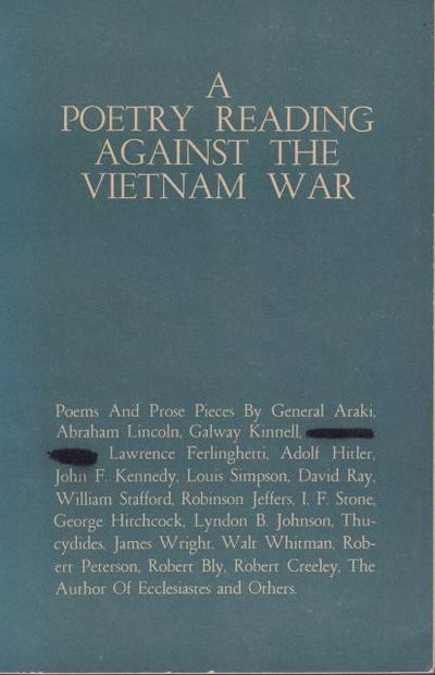 A Poetry Reading Against the Vietnam War.